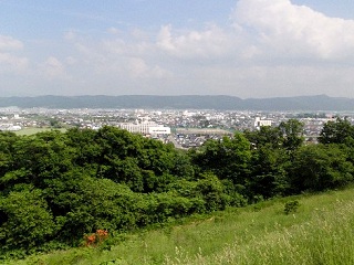 ワイン工場前から見る中富良野