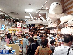 土産物はぬいぐるみが人気