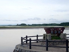 涛沸湖。秋が深まると白鳥が渡ってくる