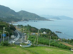 間人の宿からの日本海