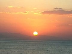 丹後半島・間人の夕日