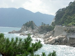 国道178号線は綺麗な海岸線が多い