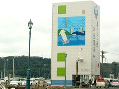 漁協もイカでお出迎え