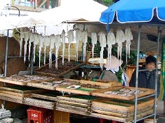 イカを売る露店